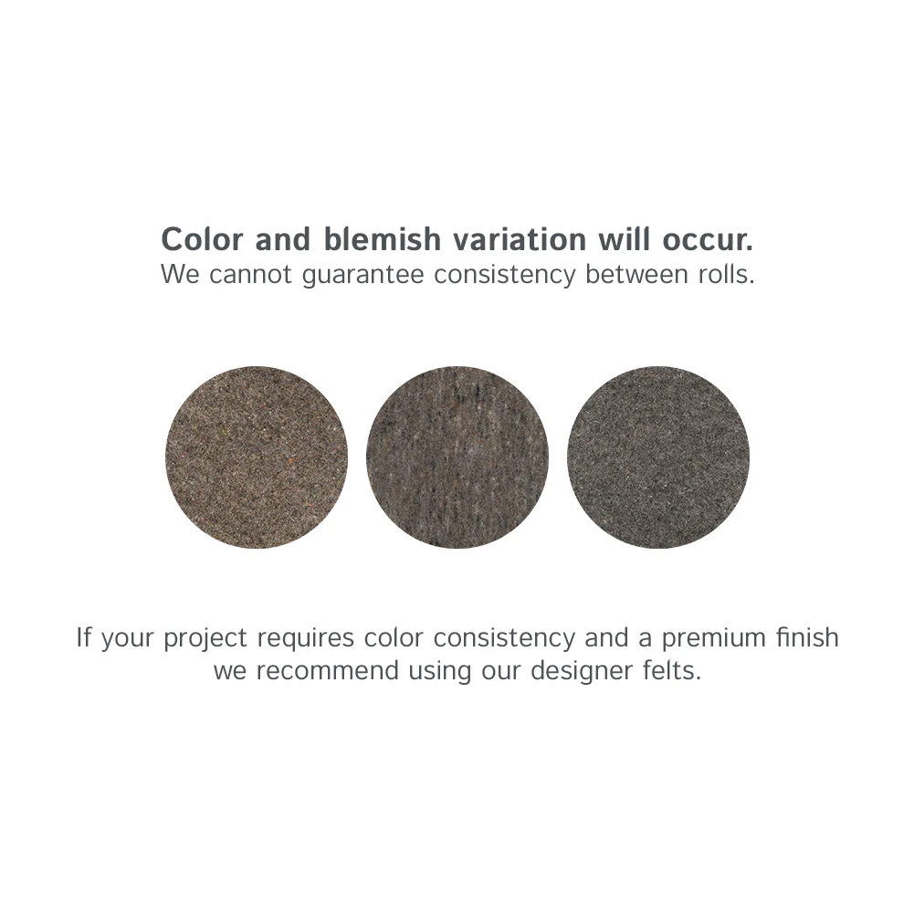 F-15 Industrial Felt Samples - 1/8" 1/4" 1/2" Thick - Image 3
