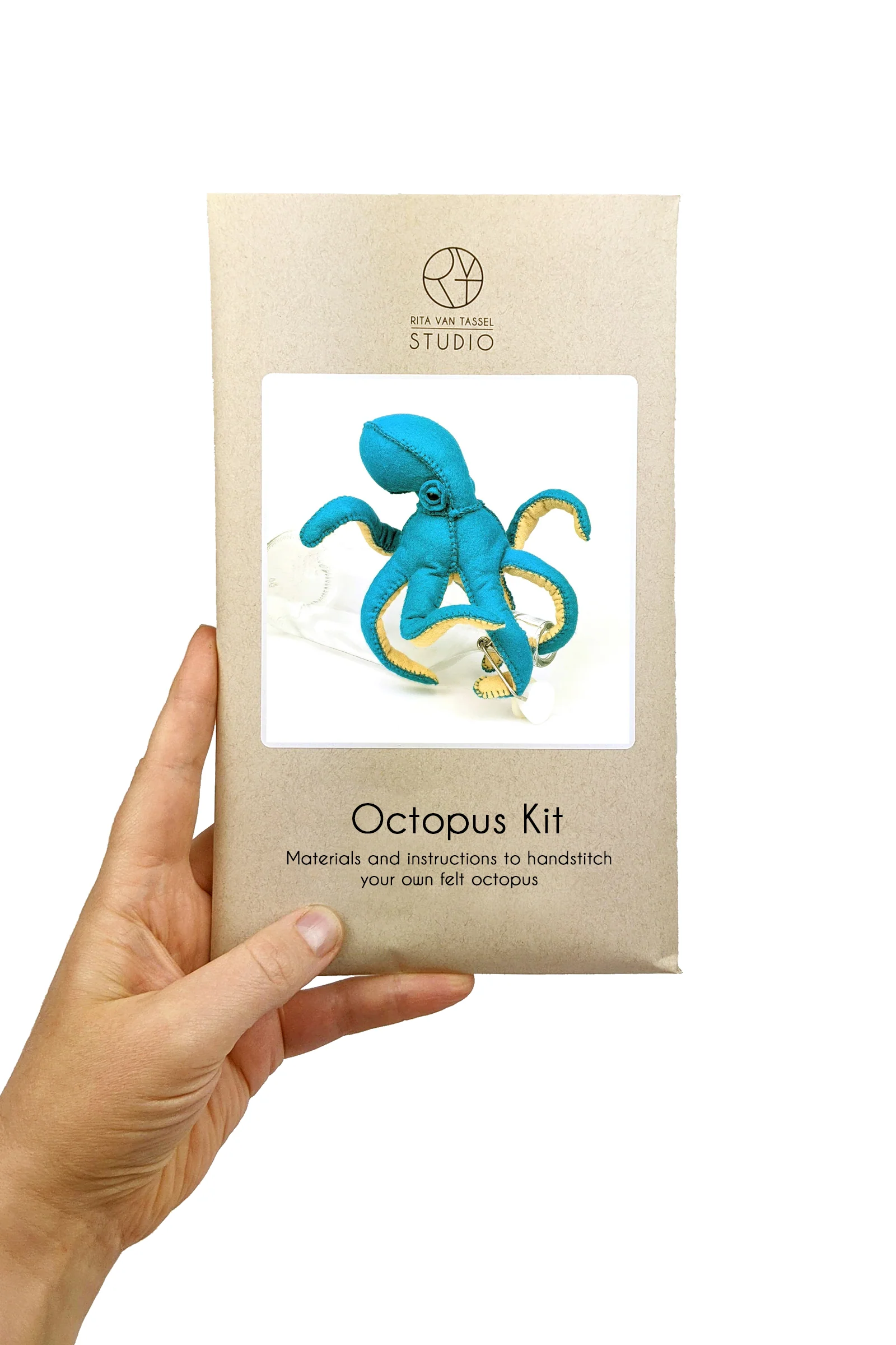 Octopus Hand Stitching Felt Kit - Image 3