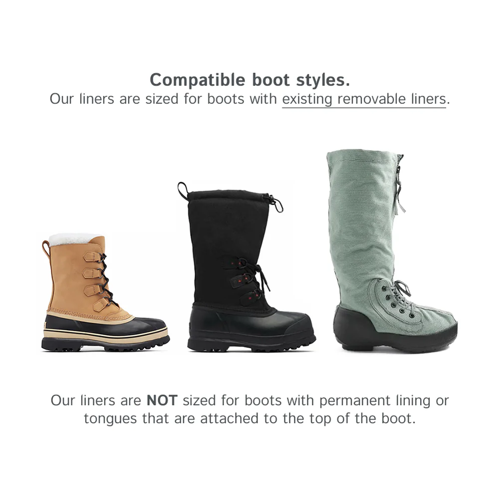 Wool Felt Replacement Boot Liners (826 BB) - Image 6